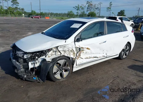 2021 Hyundai Ioniq Hybrid Limited из США, поврежденный, VIN KMHC05LC4MU255129